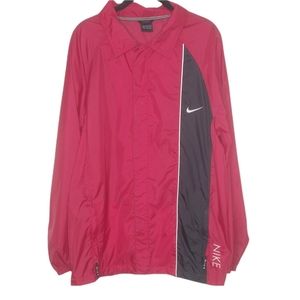 Nike Vintage 1997 - 1999 Dark Tomato Red Men's Windbreaker Size Medium